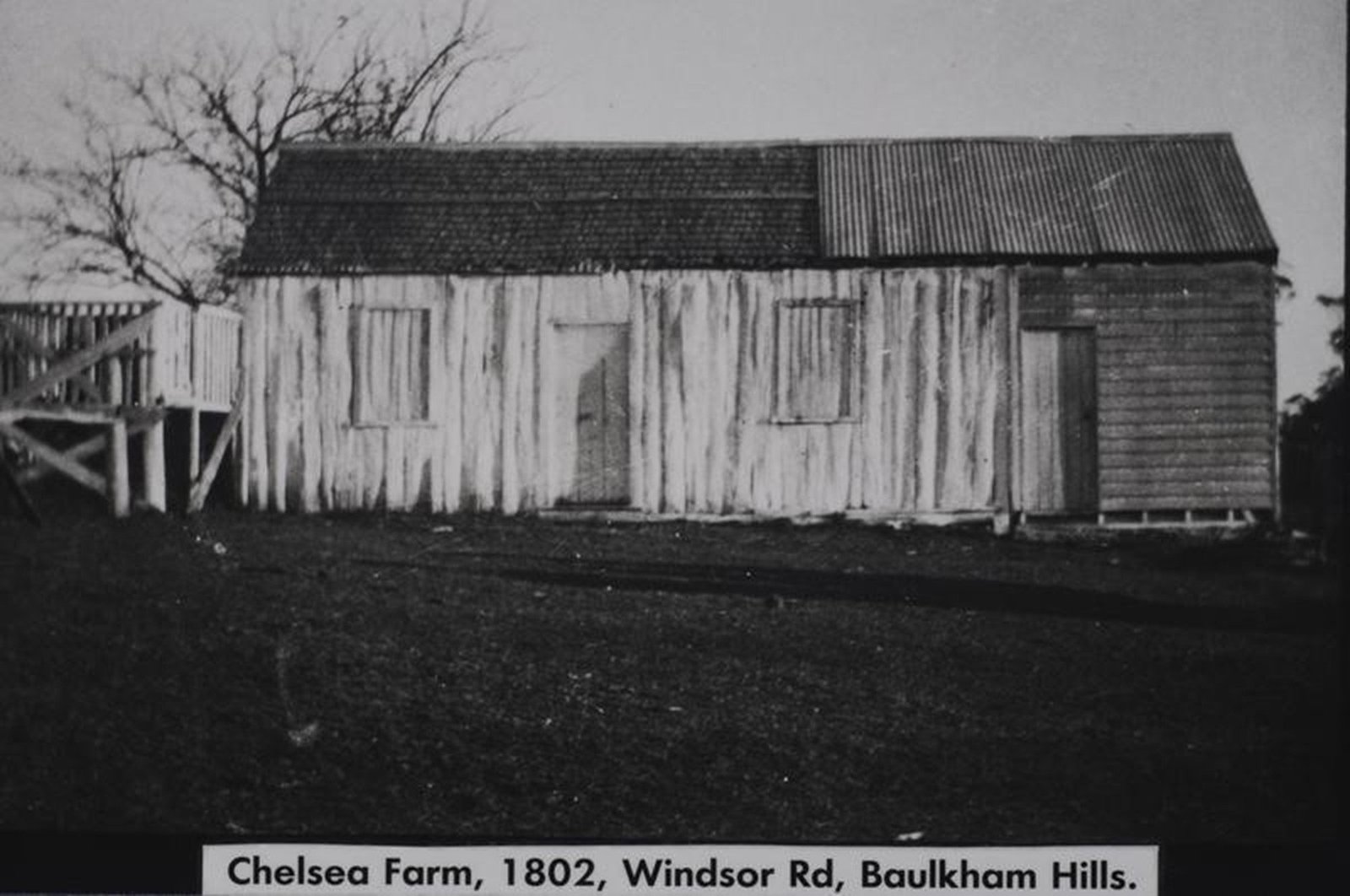 Chelsea Farm homestead, historical view