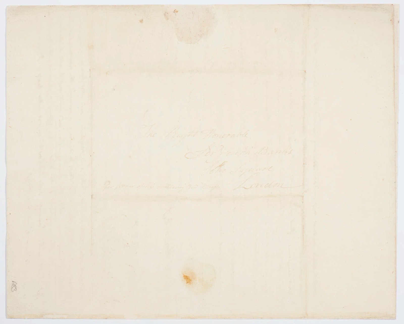 Distressed letter to Sir Joseph Banks, page 3