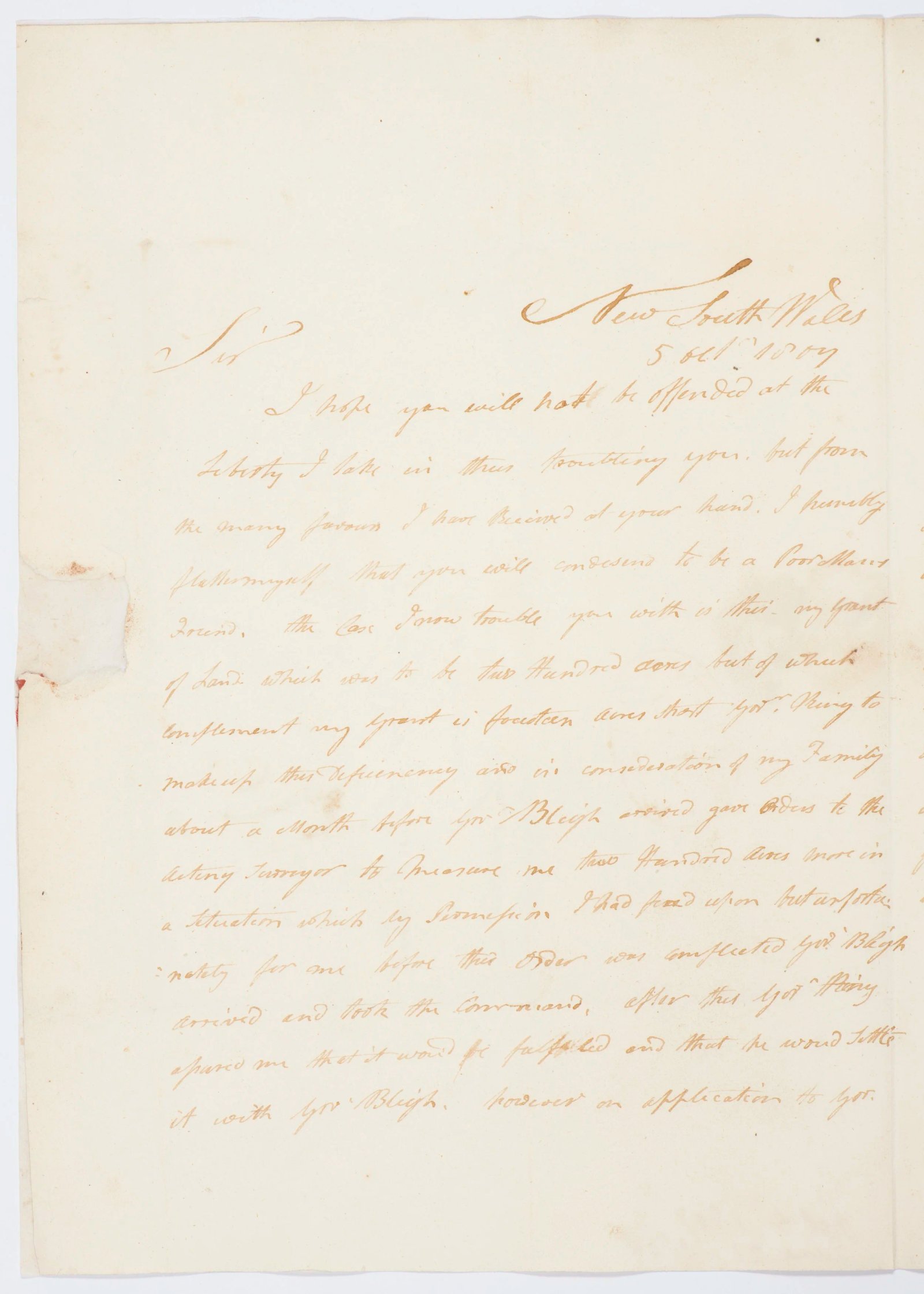 Letter on agricultural work, page 1