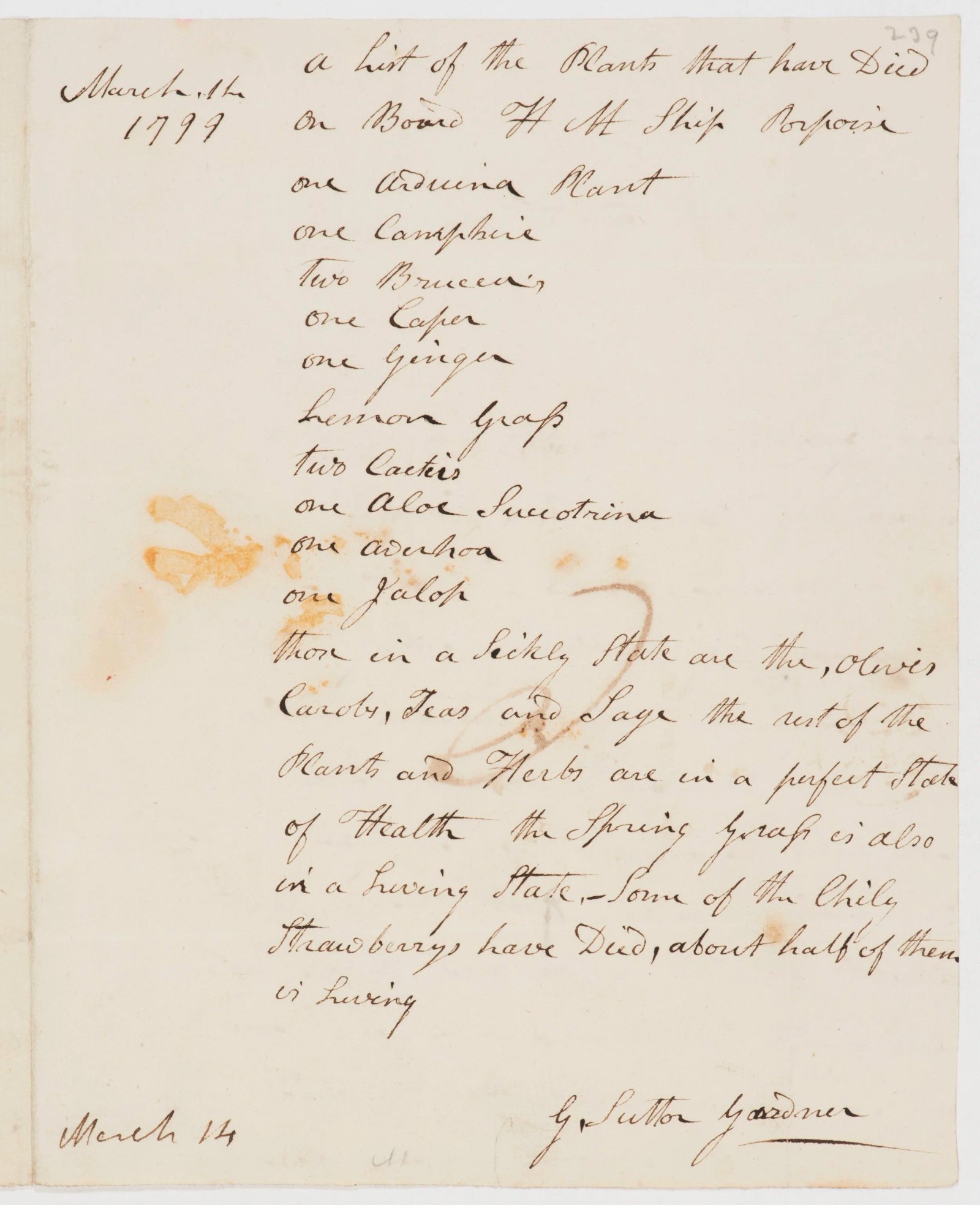 Letter thanking Banks for money received, page 2