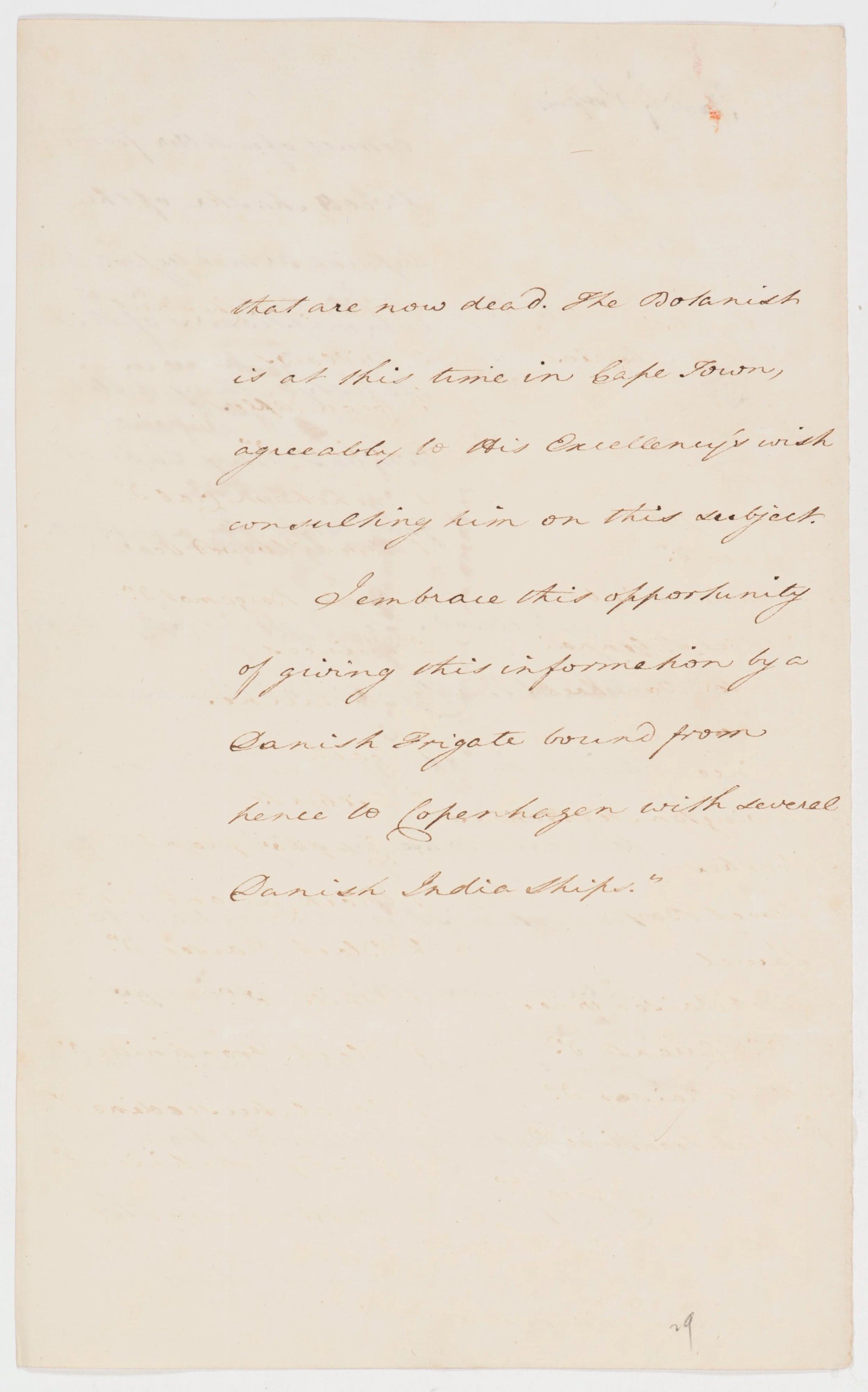 Botany Collection letter, page 1