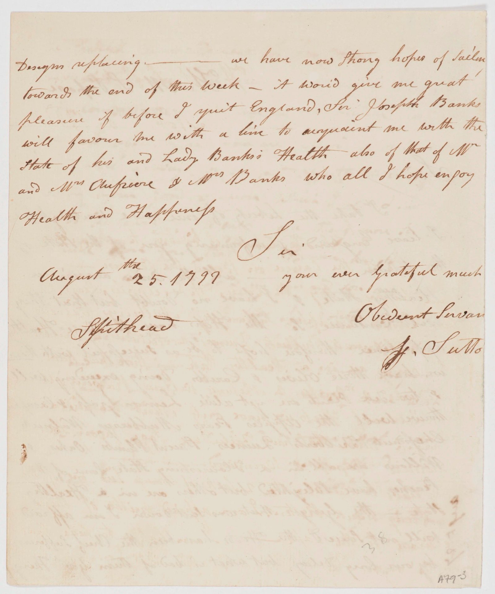 Letter on the state of the onboard garden, page 1