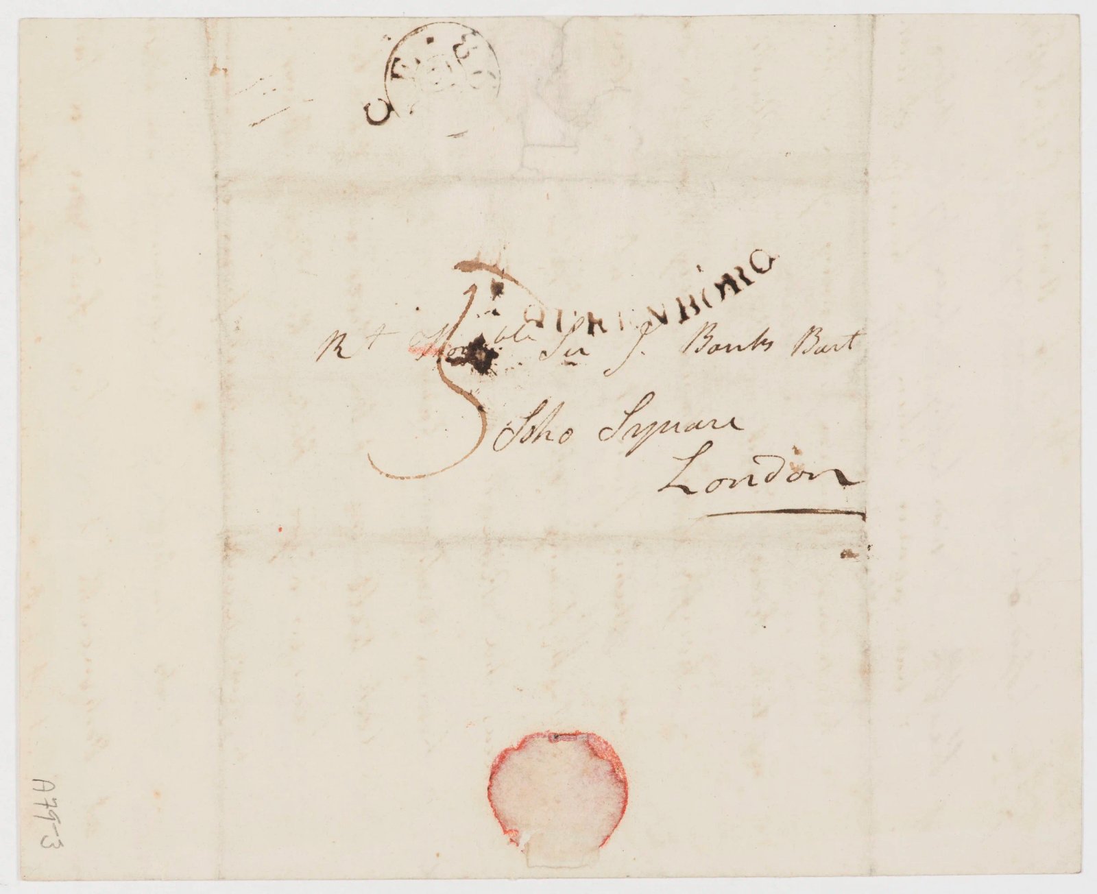 Letter describing ship in bad weather, page 3