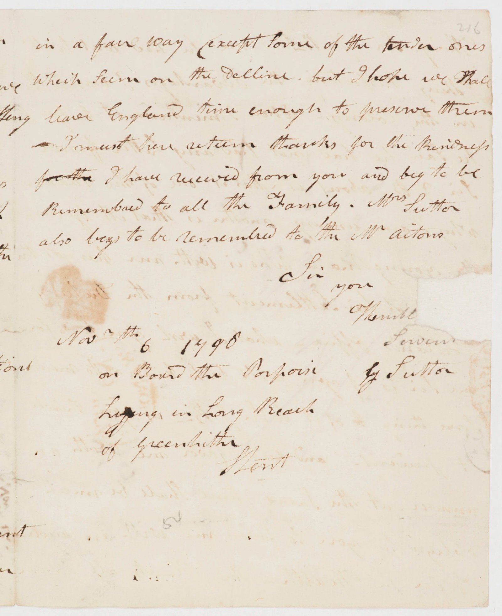 Letter to William Townsend Aiton, page 2