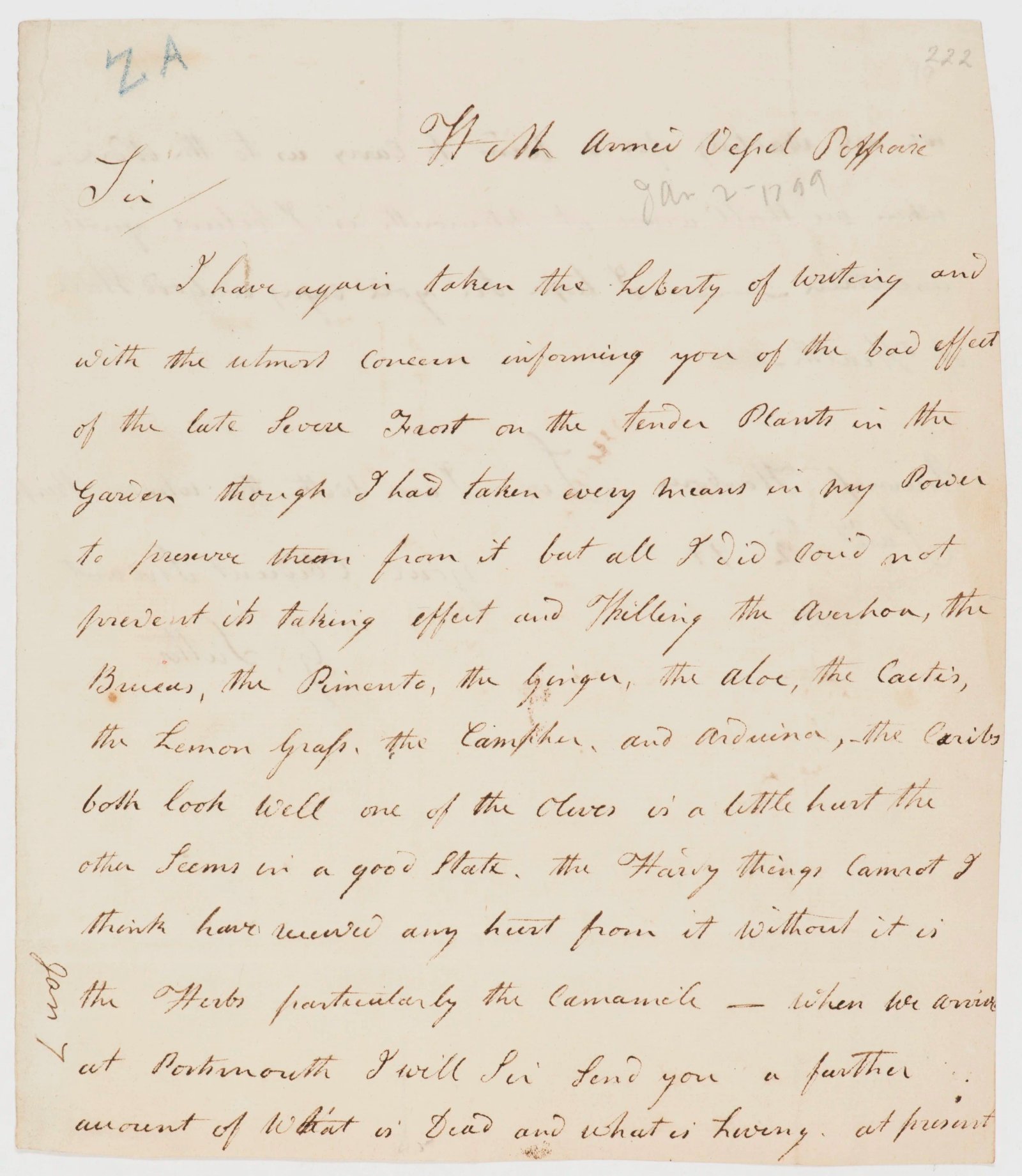 Letter regarding Frost Damage, page 2