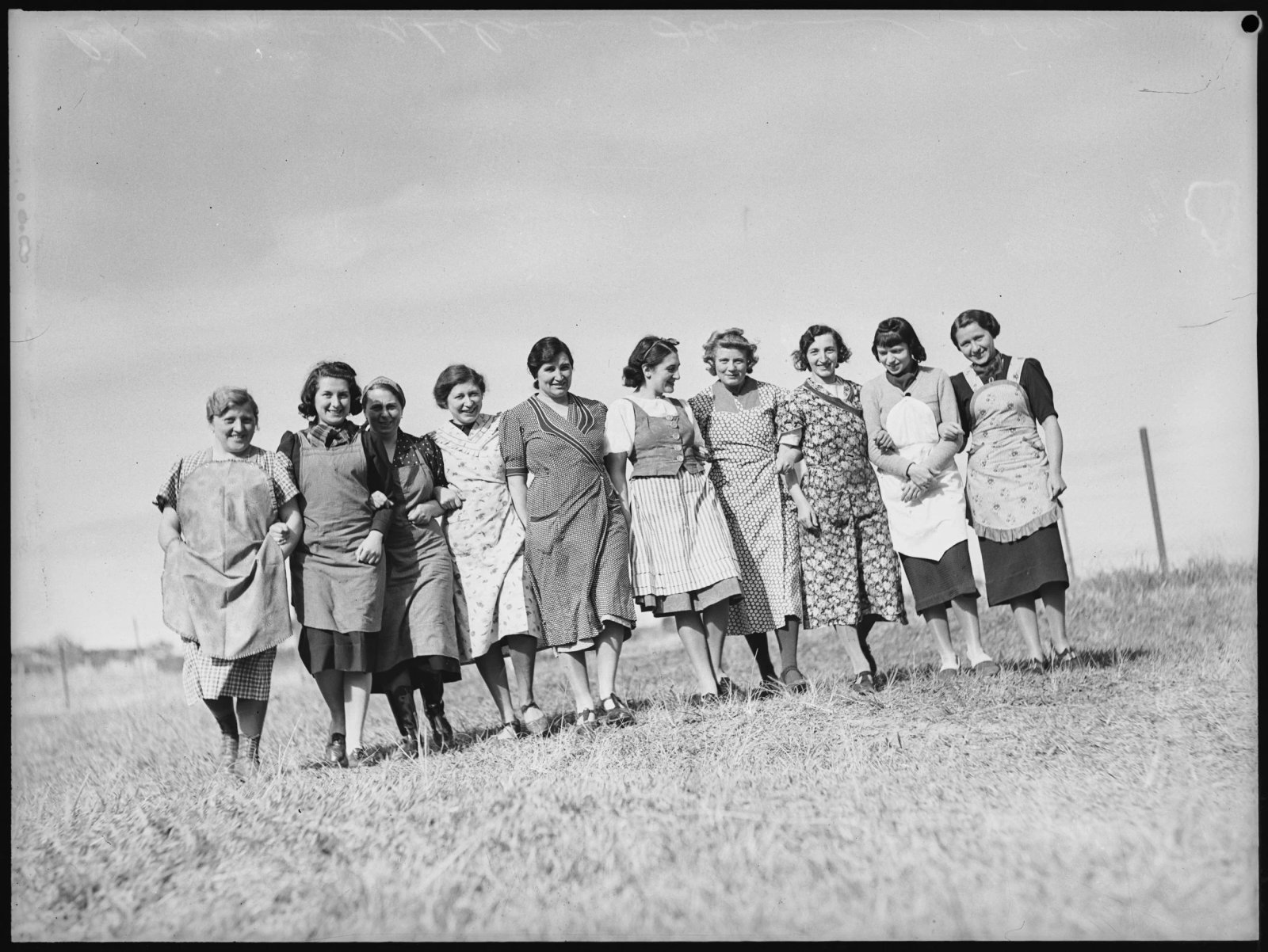 AJWS trainees at Chelsea Farm, 20th July 1939