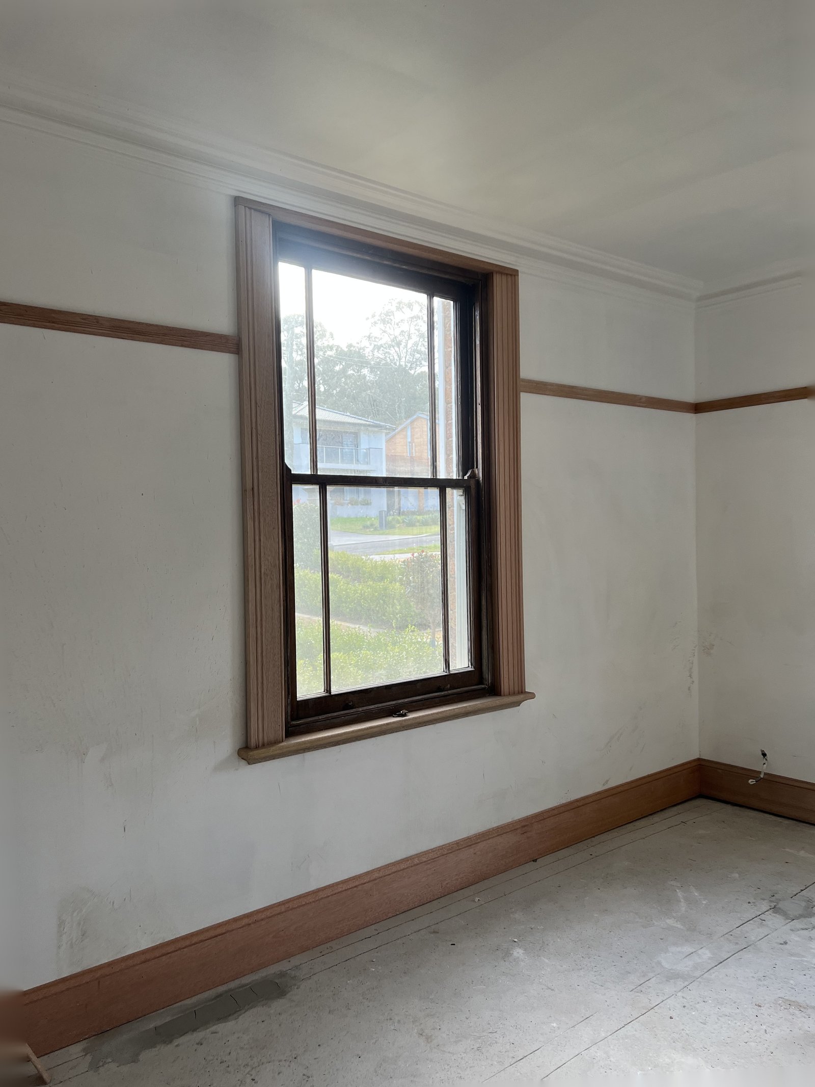 Front room restoration, interior and exterior